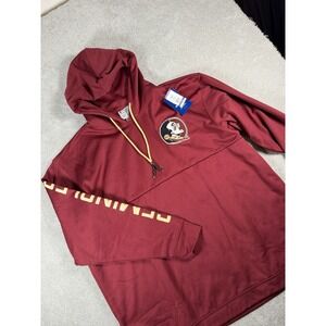 NWT Champion Florida State Seminoles Hoodie Spell-out Sleeve Garnet Mens XXL